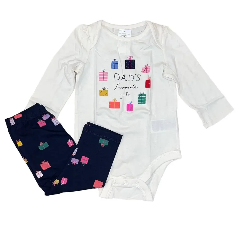 NWT GAP Baby Ivory & Navy W/